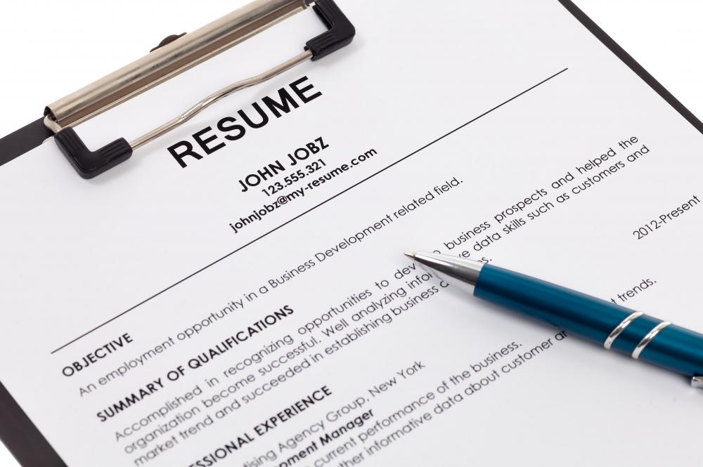 In a job application, a cover letter usually references the resume or curriculum vitae.