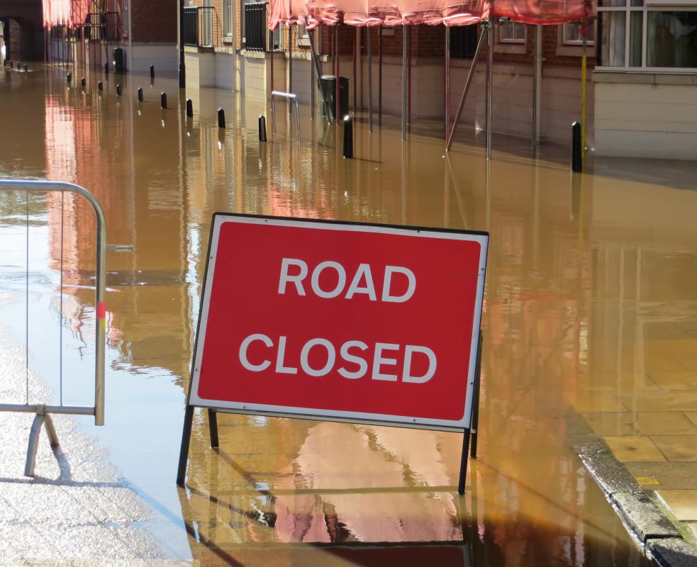 Some tornadoes can be accompanied by thunderstorms that cause flooding.