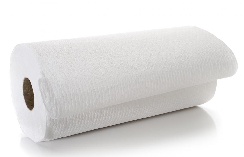 Paper towels can be used to polish chrome dry.