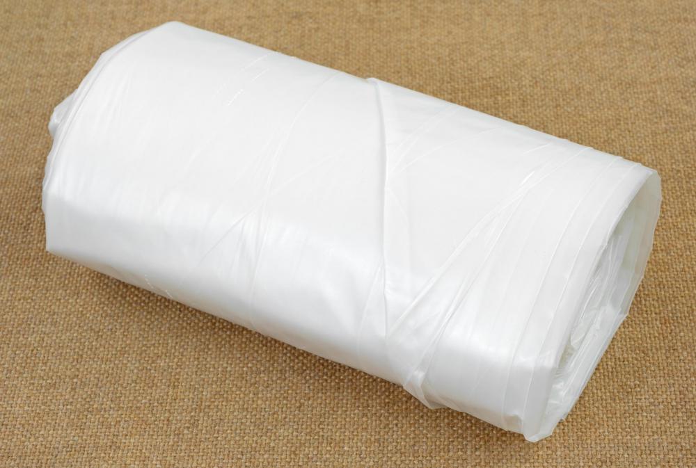 Recycled bags might be used in the creation of plastic sheeting.