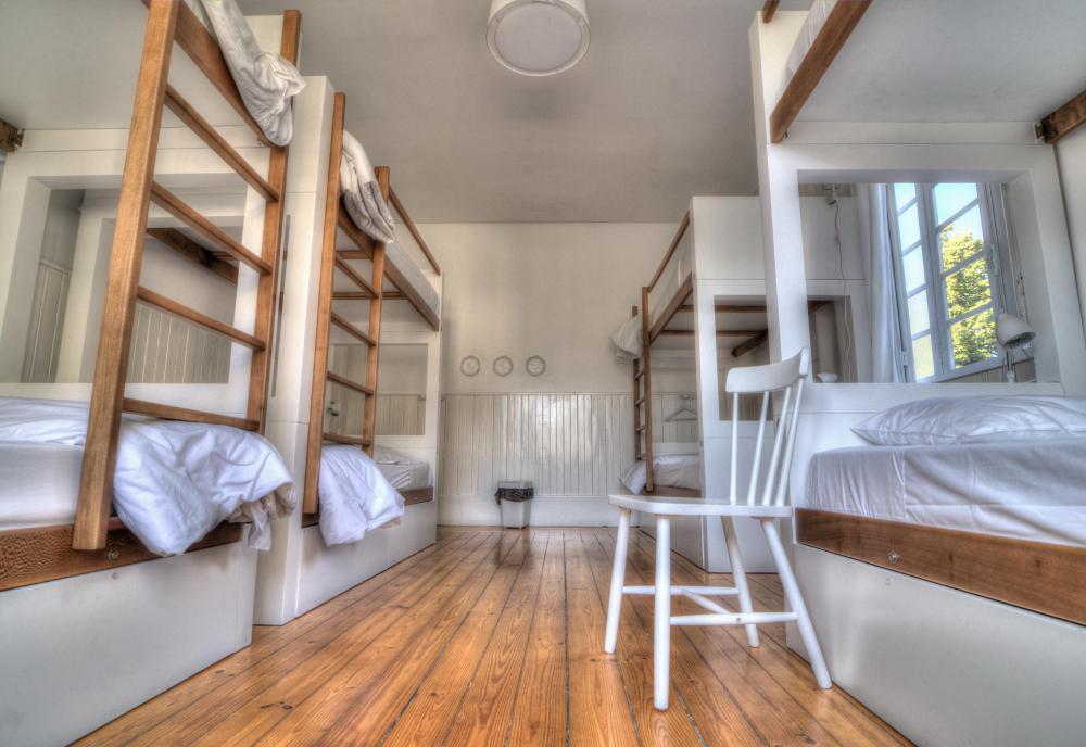 Many European pension hotels offer rooms with multiple beds.
