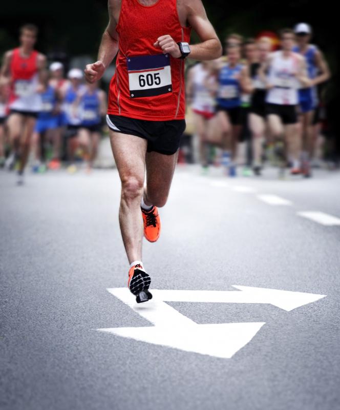 Slow-twitch muscle fibers are used in endurance sports like marathon running.