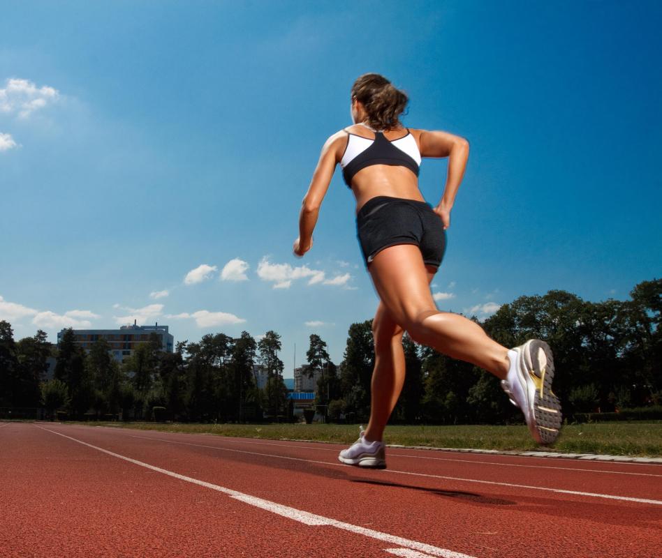 Runners will often wear shorts during the summer months.