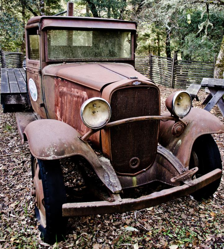 Electric sanders can remove rust from old cars.