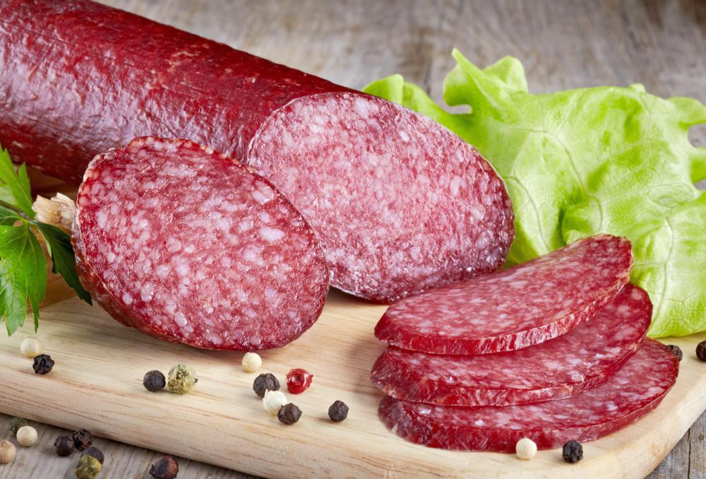 Salami can contain the bacteria listeria, which can cause food poisoning.