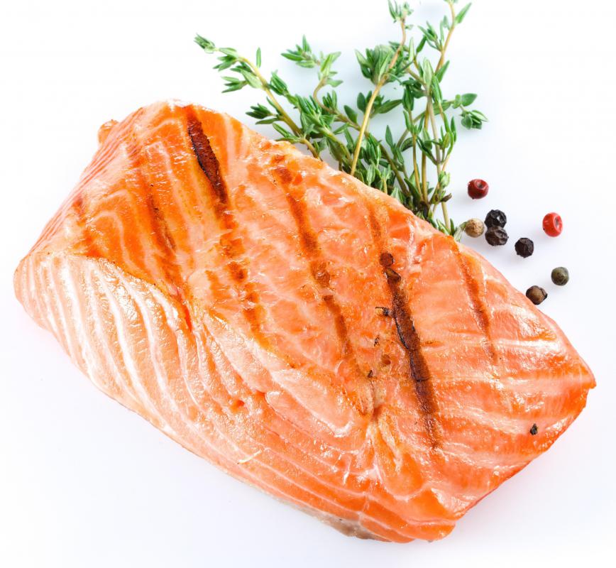 Cold water fish like salmon and trout are a reliable source of fatty acids.