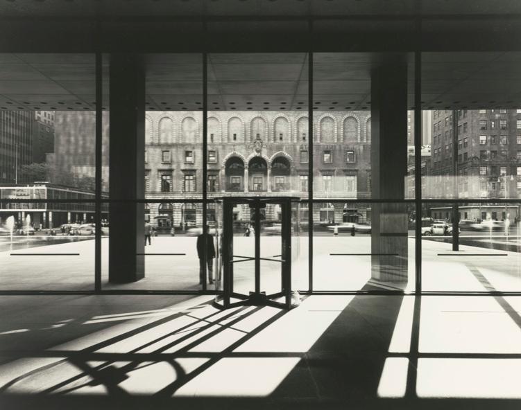 The interior of Mies van der Rohe's Seagram Building in New York.