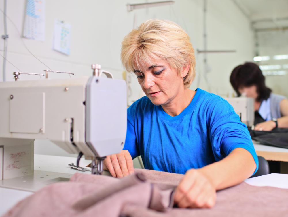 Modern sewing machines are powered by electricity.