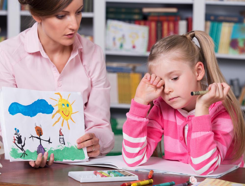 A developmental psychologist may study whether or not a child is developing normally, physically and mentally.
