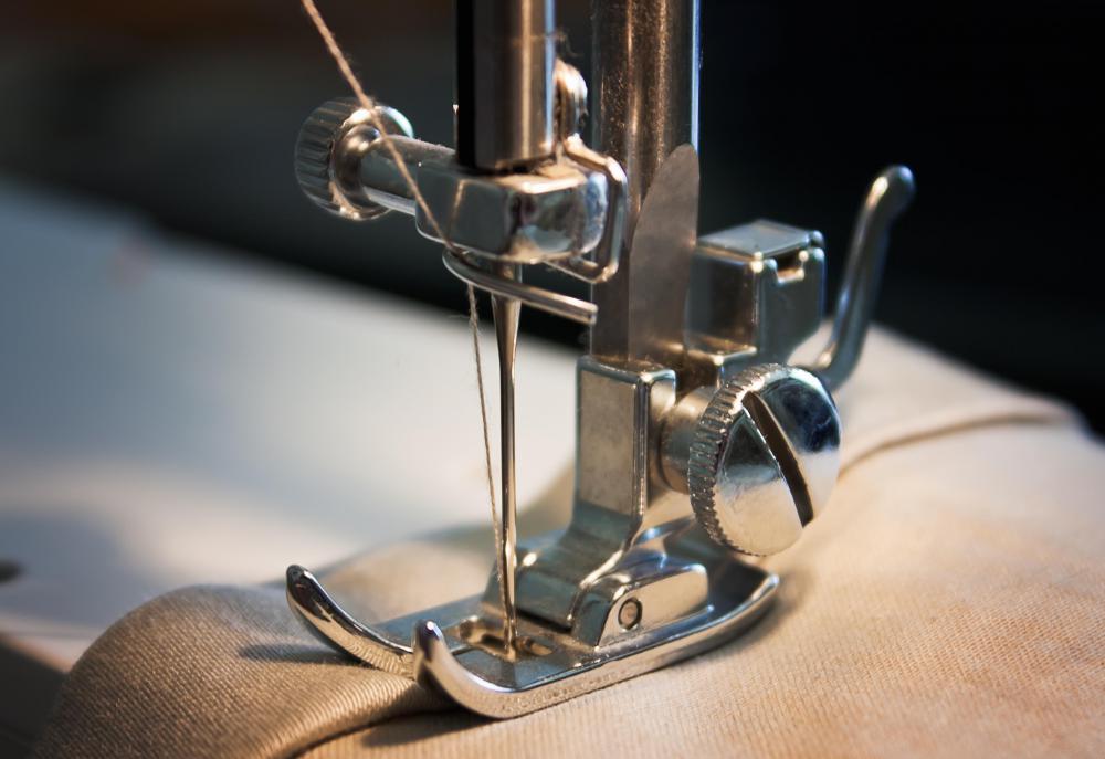 Cotton batiste may get caught on a sewing machine's foot.