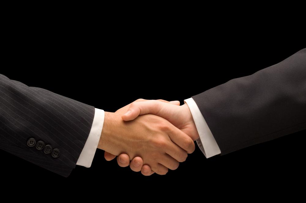 Shaking hands when greeting someone is considered good etiquette.