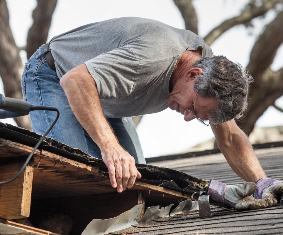Asbestos is used in such products as roofing shingles.