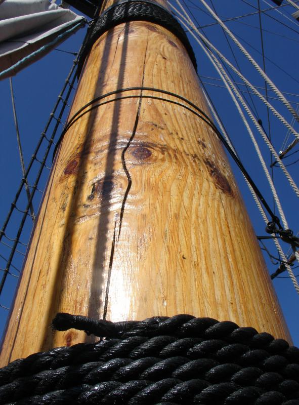 In order to qualify as a schooner, the ship must have two or more masts.