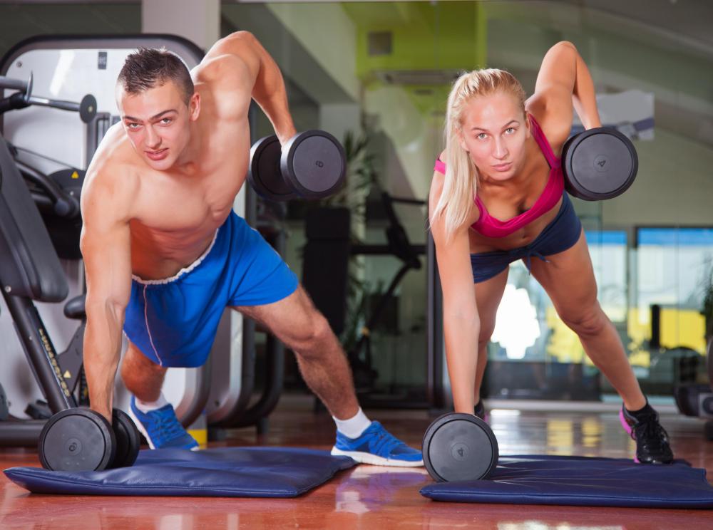 Those who take part in sports requiring strong back muscles may perform weightraining such as rows to build up that area of the body.