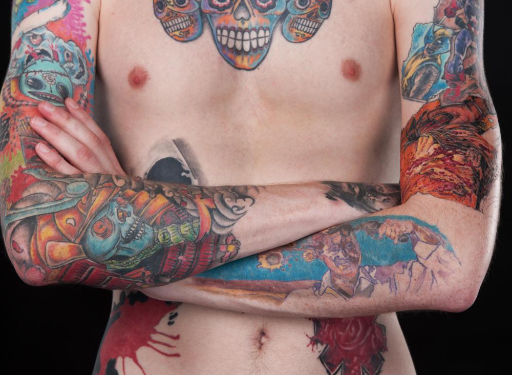Tattoos are a a common part of emo style.