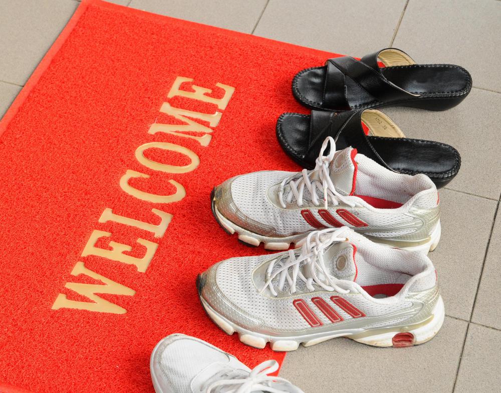 Various types of shoes.