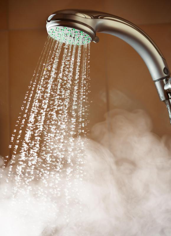 Warm showers are preferable to hot ones, as hot water may cause dry skin.