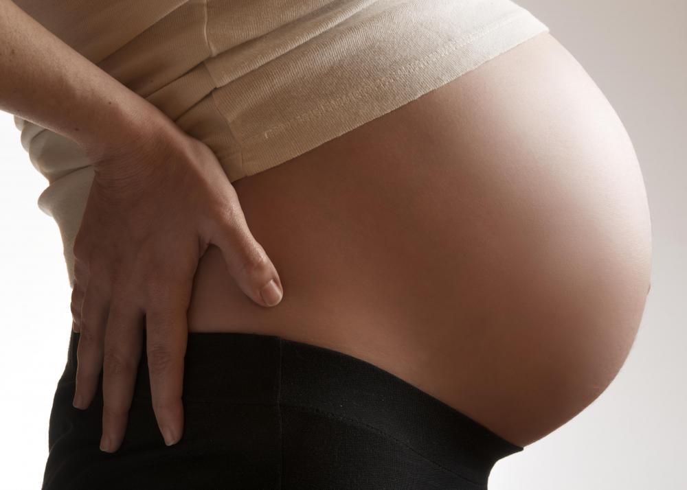 A maternity prom dress must be able to accommodate the belly of a pregnant woman.