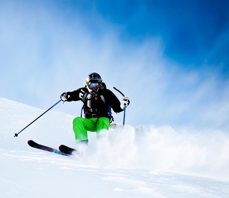A skier needs sufficient experience before attempting a black diamond run.
