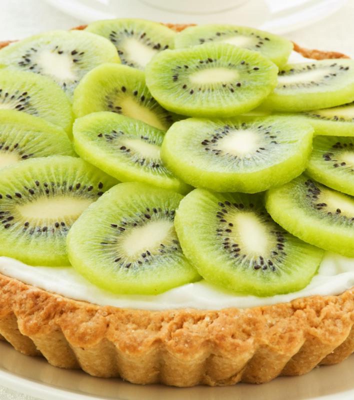 Kiwis are high in fiber.