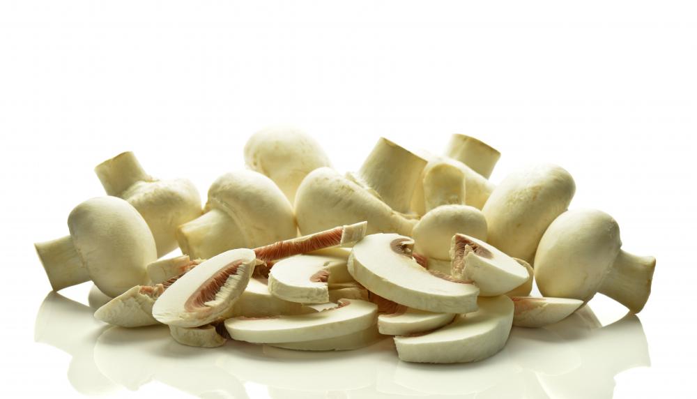 Polysaccharides give structure to fungi such as mushrooms.