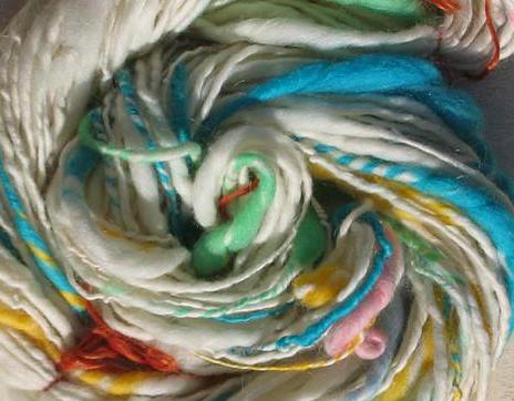 Variation in thickness gives slub yarn personality.