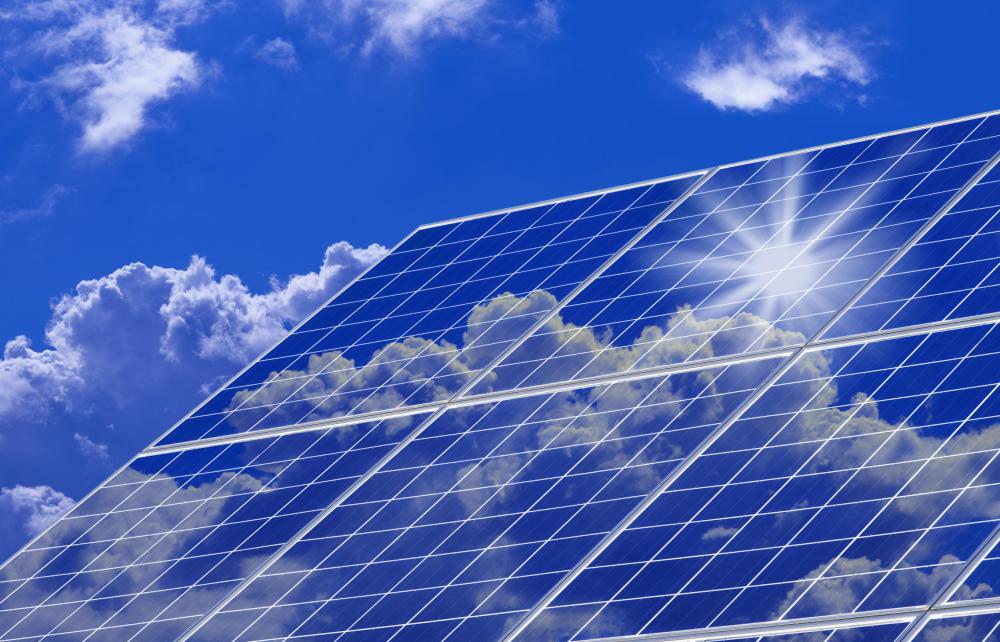 Solar panels require sunlight to charge.
