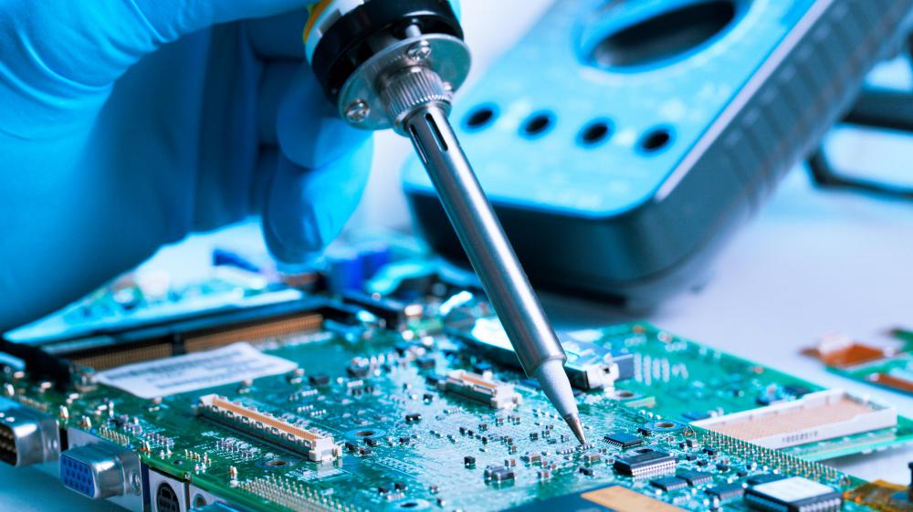 New products are developed during the R&D phase for electronics companies.