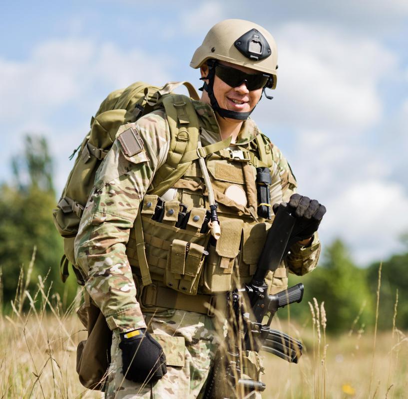 Military fatigues are the field uniforms worn by soldiers.