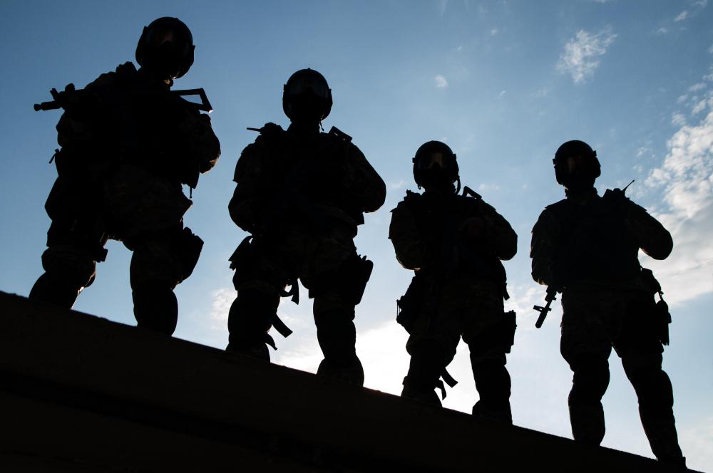 The military often uses red LED flashlights when conducting night operations.
