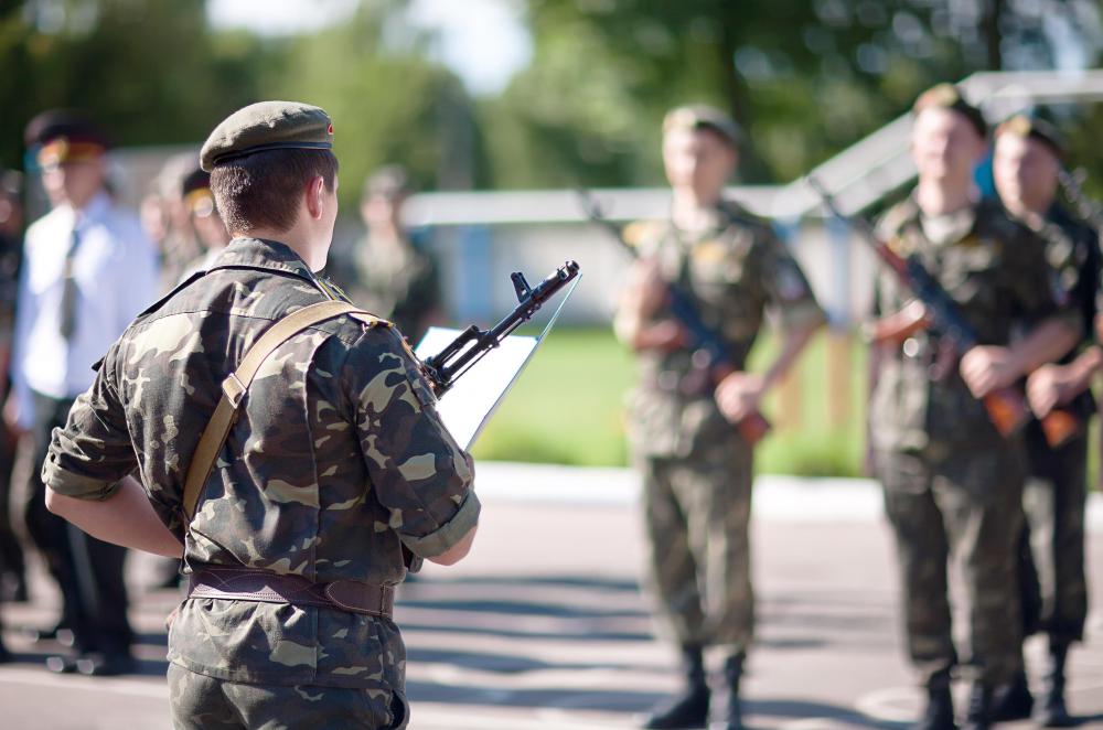Most militaries are set up in a pyramid organizational structure.