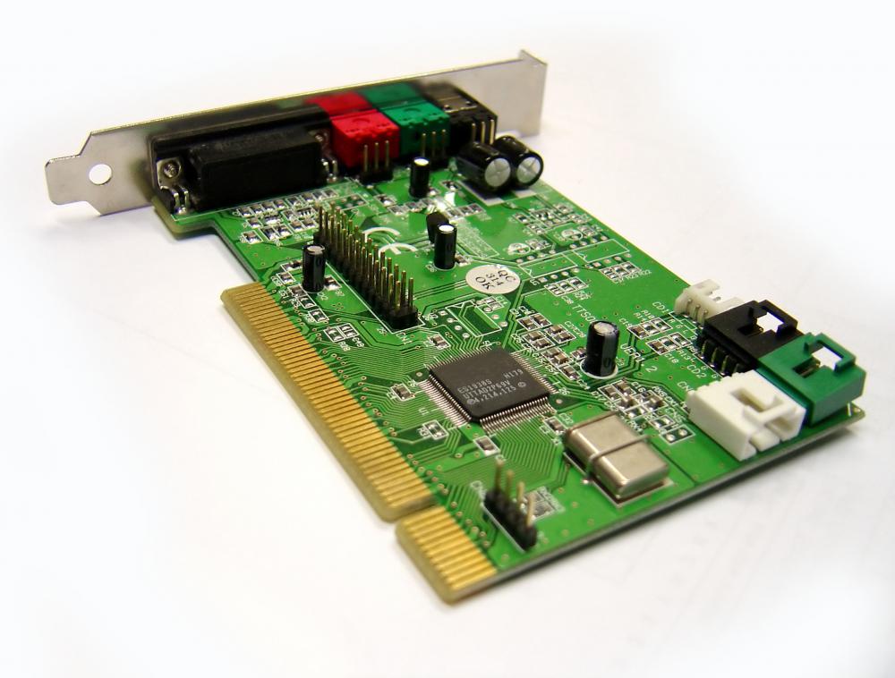 Almost all computer sound card have a headphone jack.