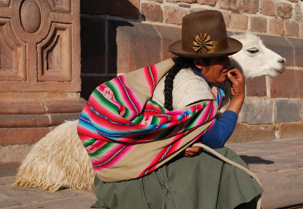 The language of the Incas, called Quechua, is still spoken by indigenous people living in the Andes.