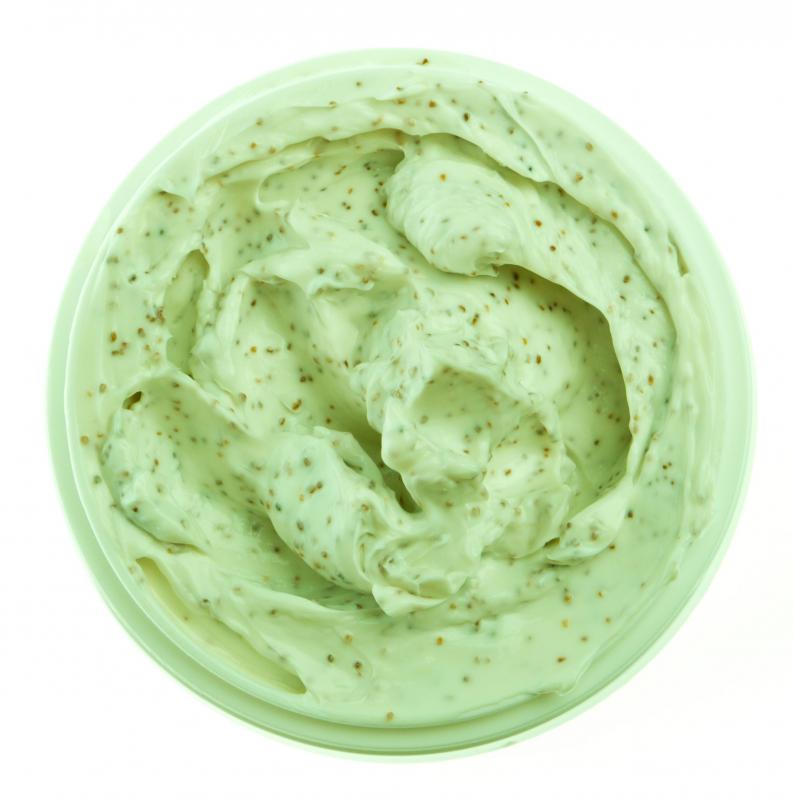 A shea butter body scrub.