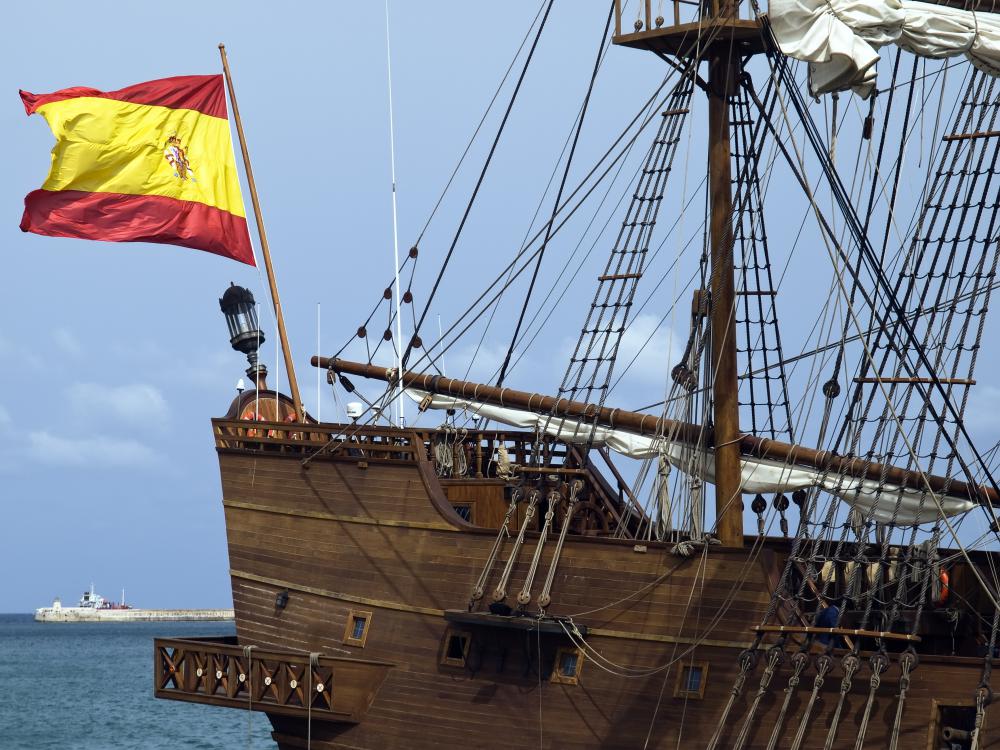 The large fleet of ships known as the Spanish Armada failed to conquer England in 1588.