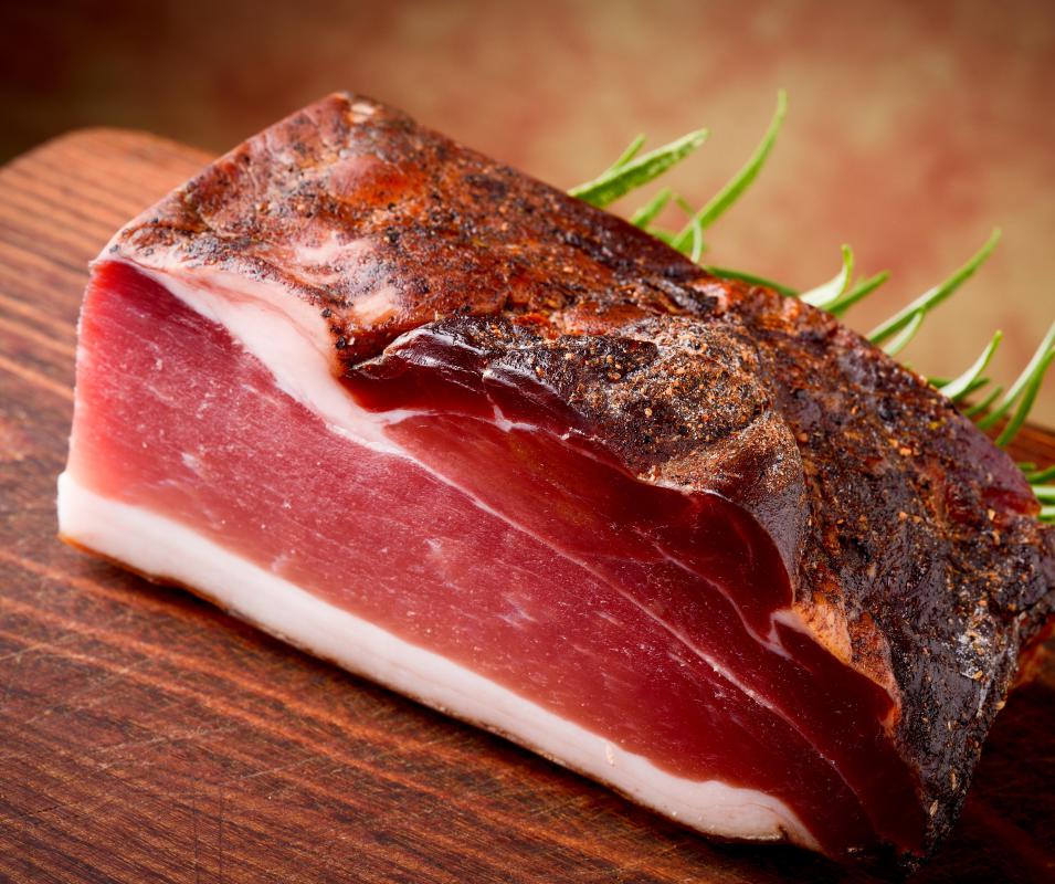 Cured meats, which use table salt to preserve the meat, are typically high in sodium chloride.