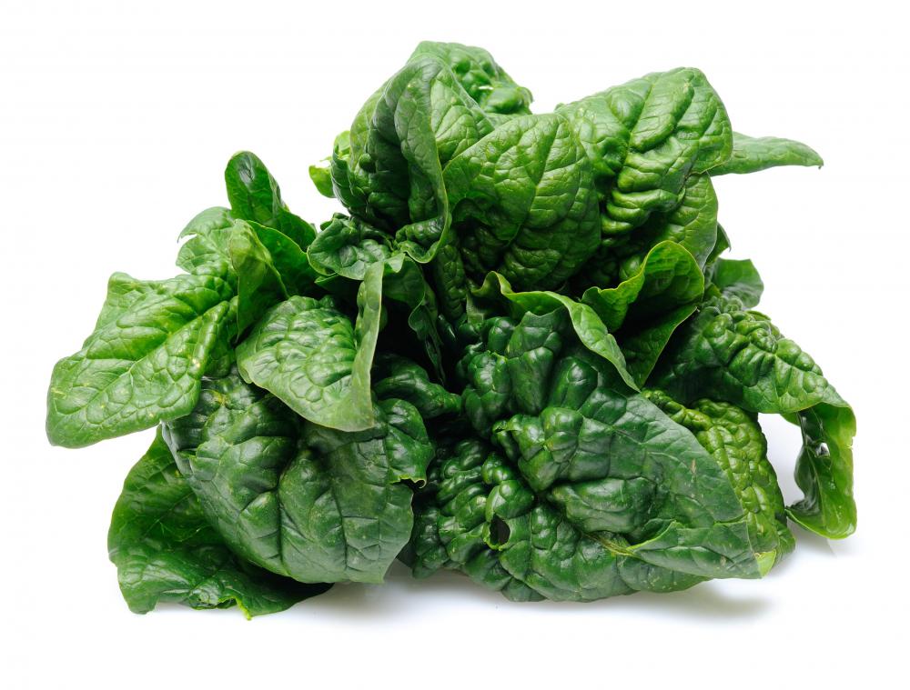 Spinach contains vitamin K.
