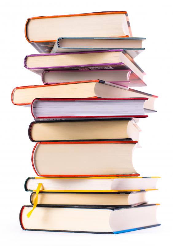 Books at a book fair.