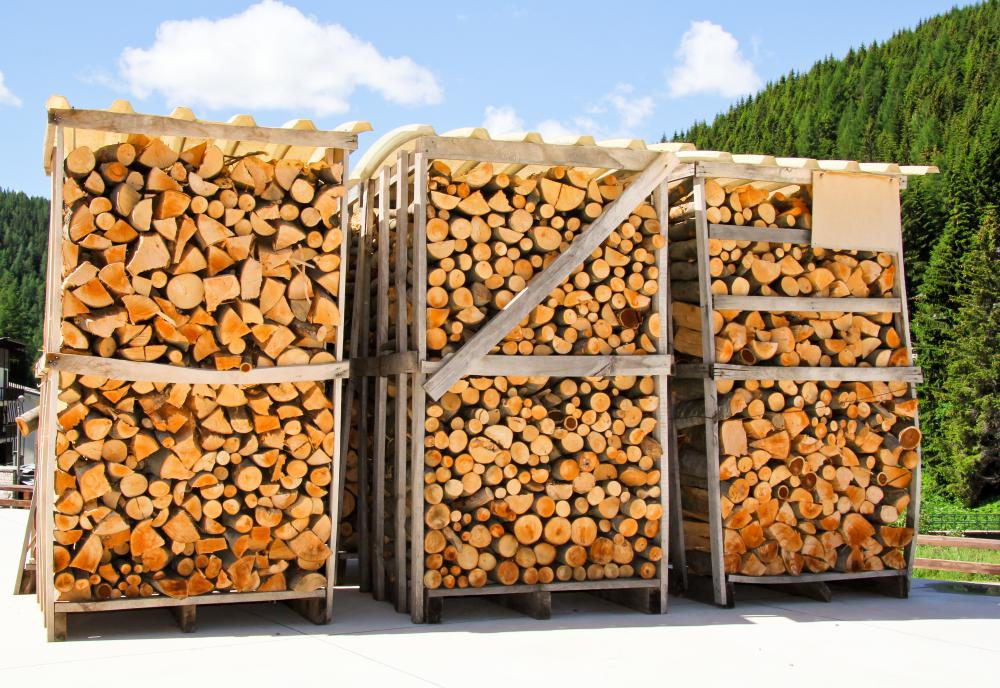 Firewood is often kiln dried before being sold.