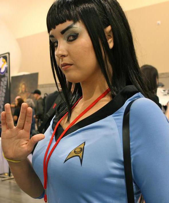 Prosthetic makeup may be applied to turn a human being into a whole different species.