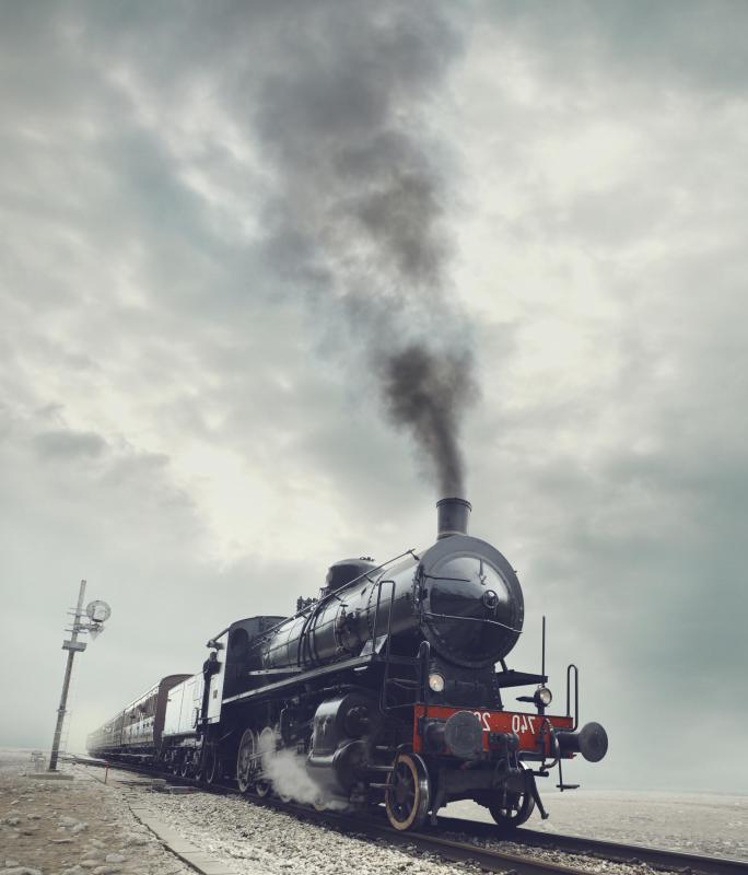 Train locomotives have much deeper sounding horns than cars.
