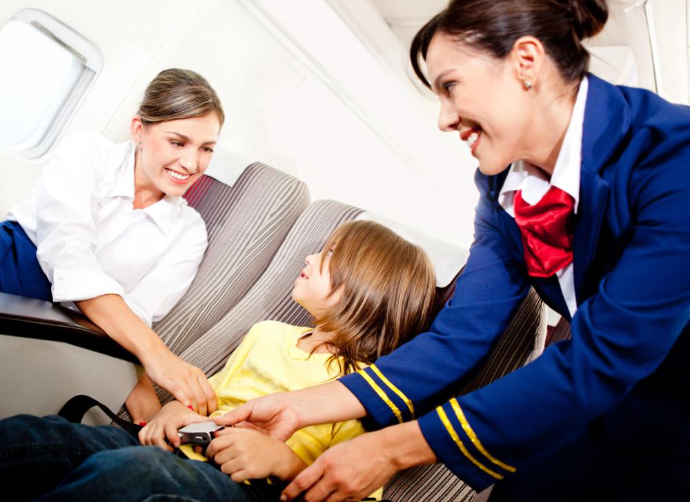 Usually called a cabin manager, a flight purser makes sure that all passengers and luggage are secure.