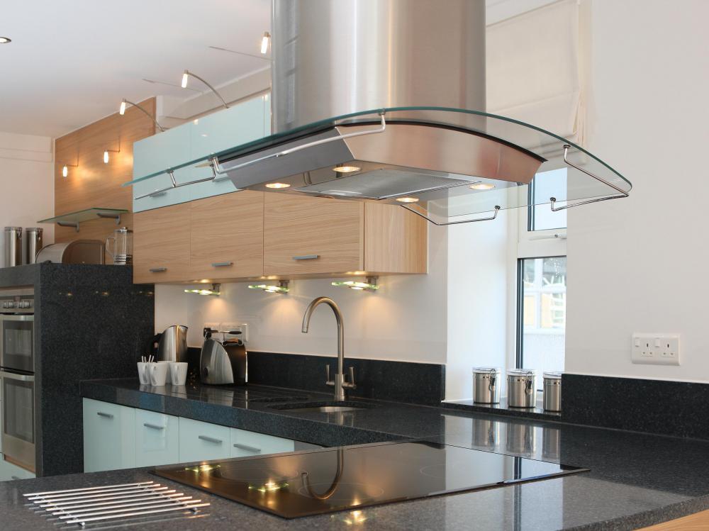 A ventilation hood uses negative pressure to eliminate air from the room.