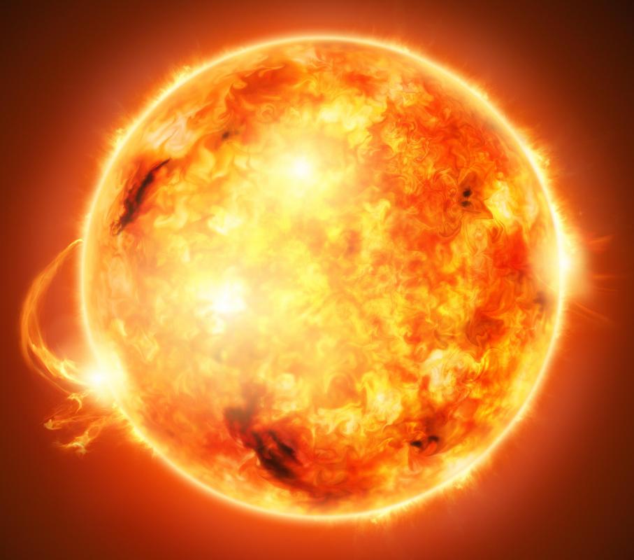 Solar radiation is all the light given off by the sun.
