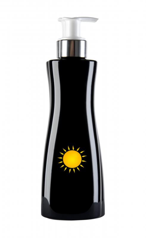 Suntan lotion.