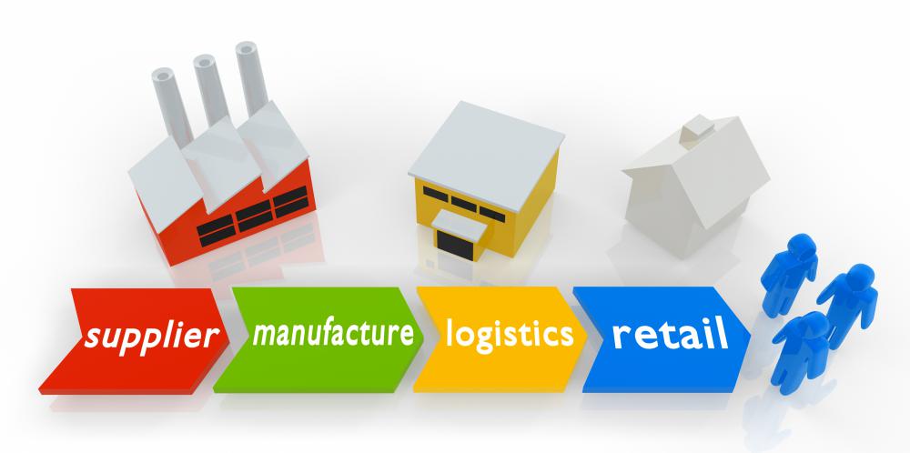 Suppliers, manufacturers, transporters and distributors are key parts of the supply chain.
