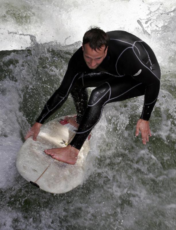 Neoprene is used to make wetsuits.
