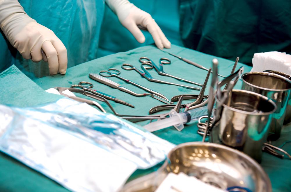 Doctors use smaller than normal surgical tools when performing keyhole surgery.
