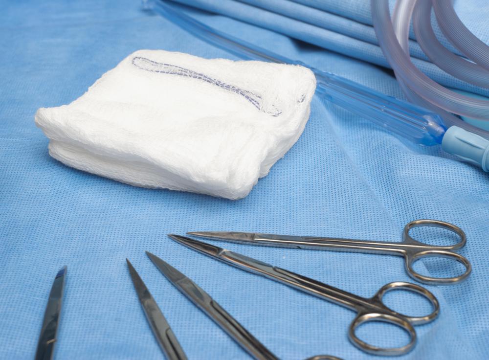 Gauze fabric is used to make surgical sponges.