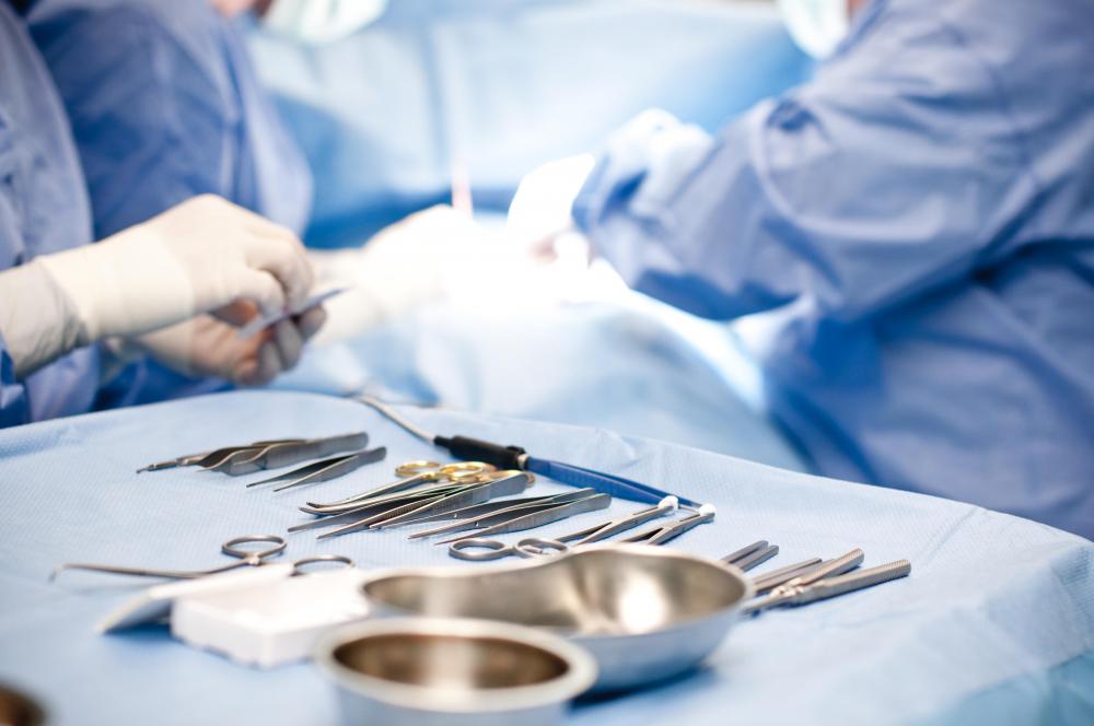 The surgical tools that are used during a typical operation are made of surgical steel.